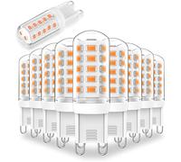 Lososuch - G9 LED Bulb 3W Dimmable Soft Warm White 2700K 350lm T4 LED Bulb 30W 25W 20W Halogen Replacement Base G9 Bi Pin for Chandelier Lighting Flicker Free Pack of