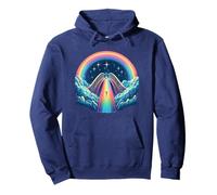 Loss of a Beloved Cat Dog. Rainbow Bridge Theme Pullover Hoodie