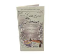 Loss of Partner Dockside Design Sympathy Opacity Card
