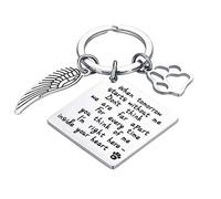 Loss of Pet Keychain Pet Memorial Keychain Keyring Pet Family Dog Family Cat Family Pet Keychain Key Ring Pet Sympathy Gift for Pet Lover Dog Cat Keychain