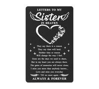 Loss of Sister Sympathy Card- Letters to My Sister from Heaven Gifts- Sister Memorial Remembrance Bereavement