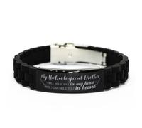 Loss of Unbiological Brother Bracelet, My Unbiological Brother I will hold you in my heart until I can hold you in heaven Glidelock Bracelet Gifts, Personalized Unbiological Brother Memorial Gifts For