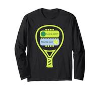 Lost A Point Play The Next Padel Funny Paddle Tennis Player Long Sleeve T-Shirt