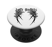 Lost Angel with Wings Dark Background Fashion PopSockets Adhesive PopGrip