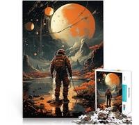 Lost Astronaut1000 Pieces Jigsaw Puzzles for Adults Challenging Game and Family Play is ideal as a gift for the whole family 38x26cm