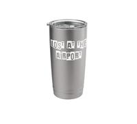 Lost at The Airport Stainless Steel Insulated Tumbler