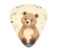 Lost Bear Guitar picks in thin, medium, and thick sizes, 12-piece set, suitable for electric guitar and various instruments