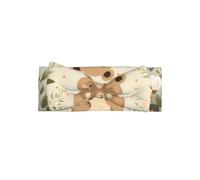 Lost Bear Pattern baby bow headband - elastic and comfortable headwear, photo shoots, birthday parties, daily wear,