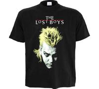 Lost Boys David And Logo Adults Black T-Shirt - X Large
