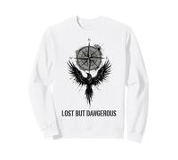 Lost But Dangerous Compass Wing Graphic Sweatshirt