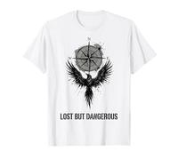 Lost But Dangerous Compass Wing Graphic T-Shirt