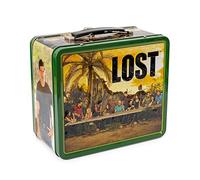 Lost Cast Metal Tin Lunch Box Tote | 8 x 7 x 4 Inches