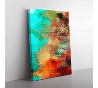 Lost Chances Abstract Canvas Print for Living Room Bedroom Home Office Décor, Wall Art Picture Ready to Hang, 76x50 cm (30x20 Inch) CAN3020-V1022-CK-2599