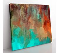 Lost Chances in Abstract Modern Canvas Wall Art Print Ready to Hang, Framed Picture for Living Room Bedroom Home Office Décor, 50x50 cm (20x20 Inch)