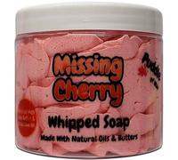 Lost Cherry Whipped Soap Body Wash - 150g - Natural Oils and Butters - Perfume Scent - Vegan Friendly - Puddle of Wax - Made in the UK