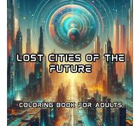 Lost Cities Of The Future: Coloring book that blends sci-fi, architecture, and nature into intricate line art| Perfect for Adults and Teens|8.5x8.5in| 66 pages|