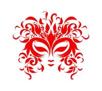 Lost Civilization Mayanaztec Pattern Emblem Wall Stickers 72x79.9cm Do not Damage The Wall Surface Red