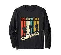 Lost Coast Trail California Hiking Retro Mountain Climbing Long Sleeve T-Shirt