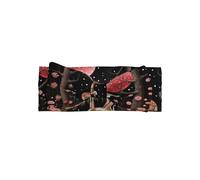 Lost Deer in the Flowers Printed Baby Headband, Soft and Breathable Bow Hair Accessory - Suitable for newborns 0-6 months old