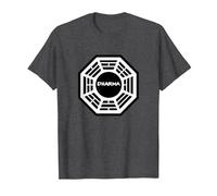 Lost Dharma T-Shirt, Men, Dark Heather Grey, Small