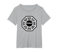 Lost Dharma T-Shirt, Women's Plus, Heather Grey, 3X
