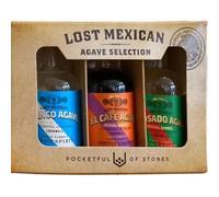 Lost Explorer Mexican Gift Pack, 3 x 5cl Tequila Miniatures, 35% ABV, Includes Blanco, Cafe Agave, and ReposadoBy Winebuyers
