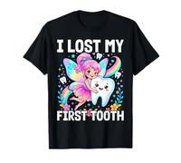 Lost First Tooth Art for Kids Girls Boys First Lost Tooth T-Shirt