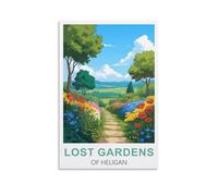 Lost Gardens Of Heligan Vintage Travel Poster 16x24inch(40x60cm) Print Home Bedroom Office Living Room Decor Canvas