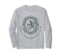 Lost Girl Book Reading Victorian Frame Baroque Literature Long Sleeve T-Shirt