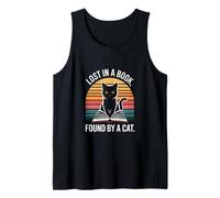 Lost in A Book Found by A Cat Reading Enthusiasts Tank Top