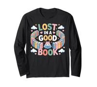 Lost in a Good Book Maze Art Books Lover Long Sleeve T-Shirt
