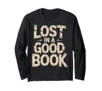 Lost in a Good Book Maze Art Books Lover Long Sleeve T-Shirt