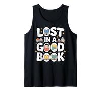 Lost in a Good Book Maze Art Books Lover Tank Top