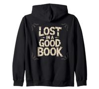 Lost in a Good Book Maze Art Books Lover Zip Hoodie