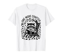 Lost in a Good Book Raccoon Reading Book Lover Art T-Shirt