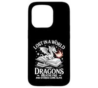Lost In A World Dragons Breath Fire Stories Come Alive Case for iPhone 15 Pro