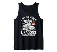 Lost in A World Dragons Breath Fire Stories Come Alive Tank Top