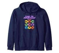 Lost in Adulthood Maze Funny Life Confusion Humor Journey Zip Hoodie