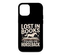 Lost In Books Found On Horseback Equestrian Reading Case for iPhone 12/12 Pro