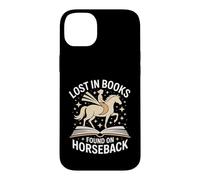 Lost In Books Found On Horseback Equestrian Reading Case for iPhone 14 Plus