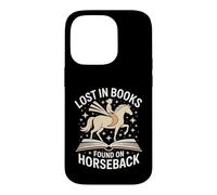 Lost In Books Found On Horseback Equestrian Reading Case for iPhone 14 Pro