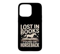 Lost In Books Found On Horseback Equestrian Reading Case for iPhone 15 Pro Max