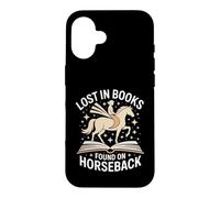 Lost In Books Found On Horseback Equestrian Reading Case for iPhone 16