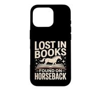 Lost In Books Found On Horseback Equestrian Reading Case for iPhone 16 Pro
