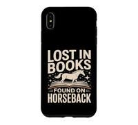 Lost In Books Found On Horseback Equestrian Reading Case for iPhone XS Max