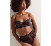 Lost in Love High-Rise Thong by Intimately at Free People in Black, Size: Medium - female