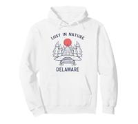 Lost In Nature Vacation Travel Delaware Pullover Hoodie