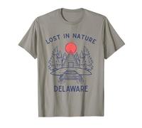 Lost in Nature Vacation Travel Delaware T-Shirt