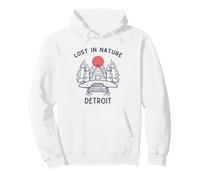 Lost In Nature Vacation Travel Detroit Pullover Hoodie