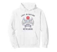 Lost In Nature Vacation Travel Reykjavík Pullover Hoodie
